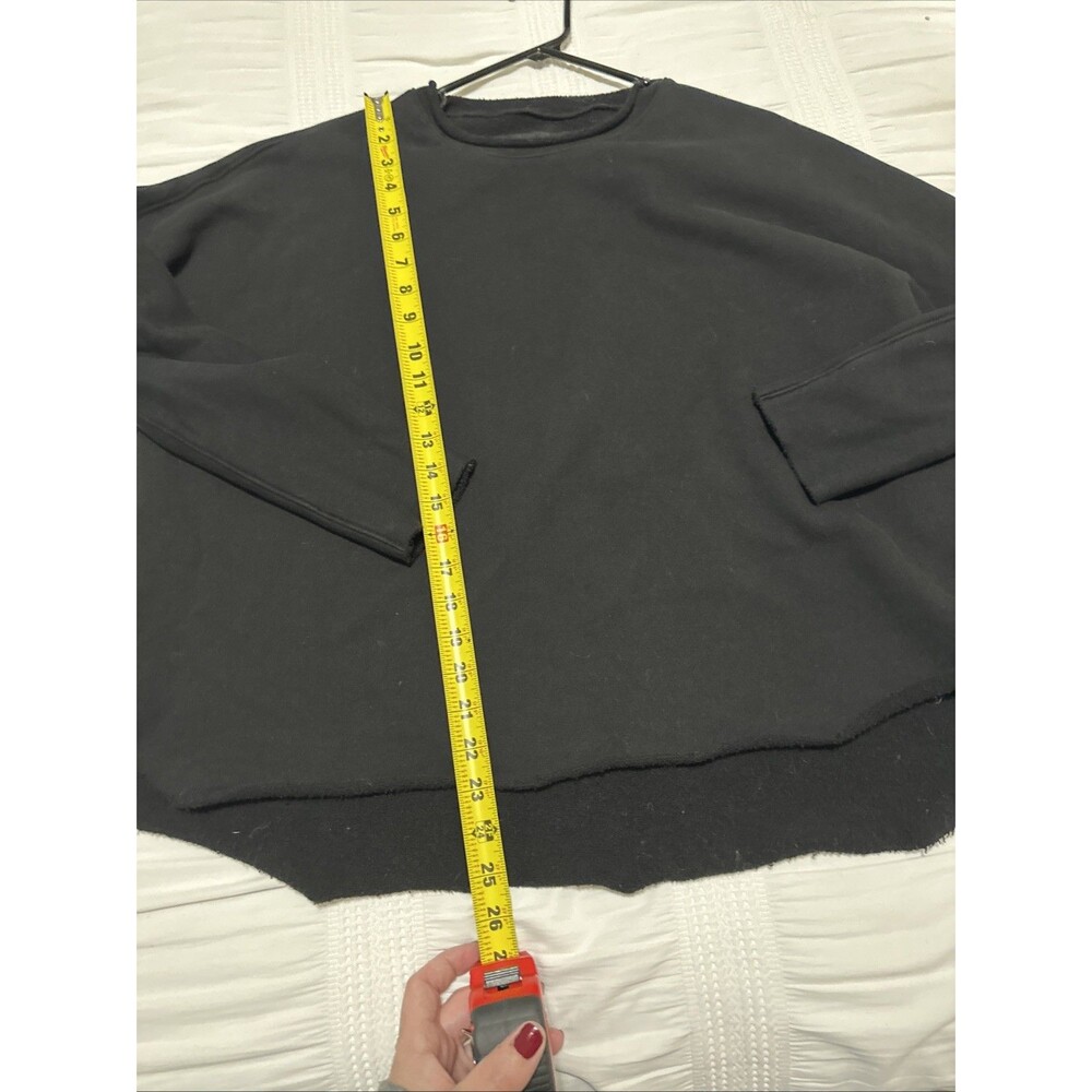 Frank & Eileen Women’s S Black Anna Long Sleeve Capelet Sweater Oversized - Picture 8 of 12